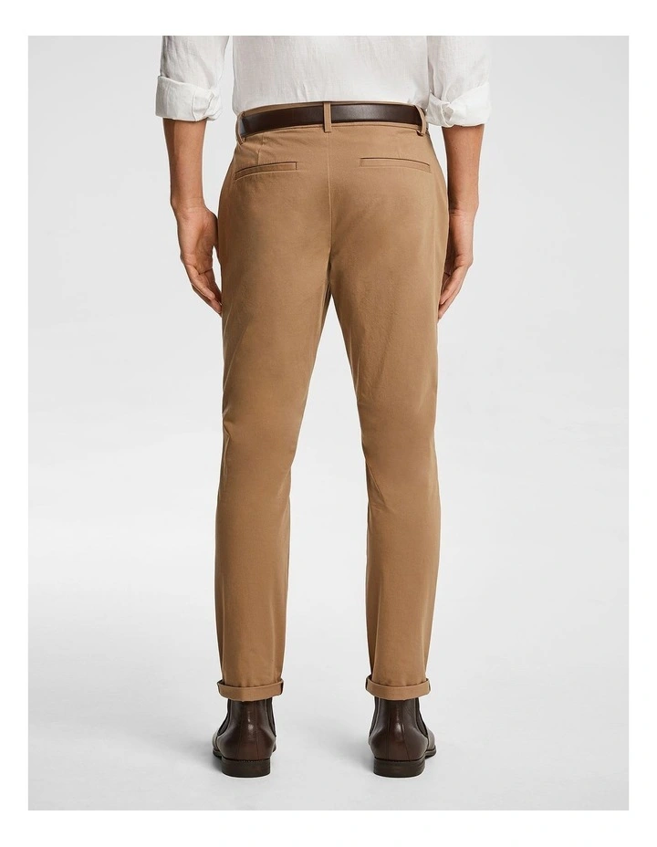 Danny Super Stretch Slim Chinos in Latte
