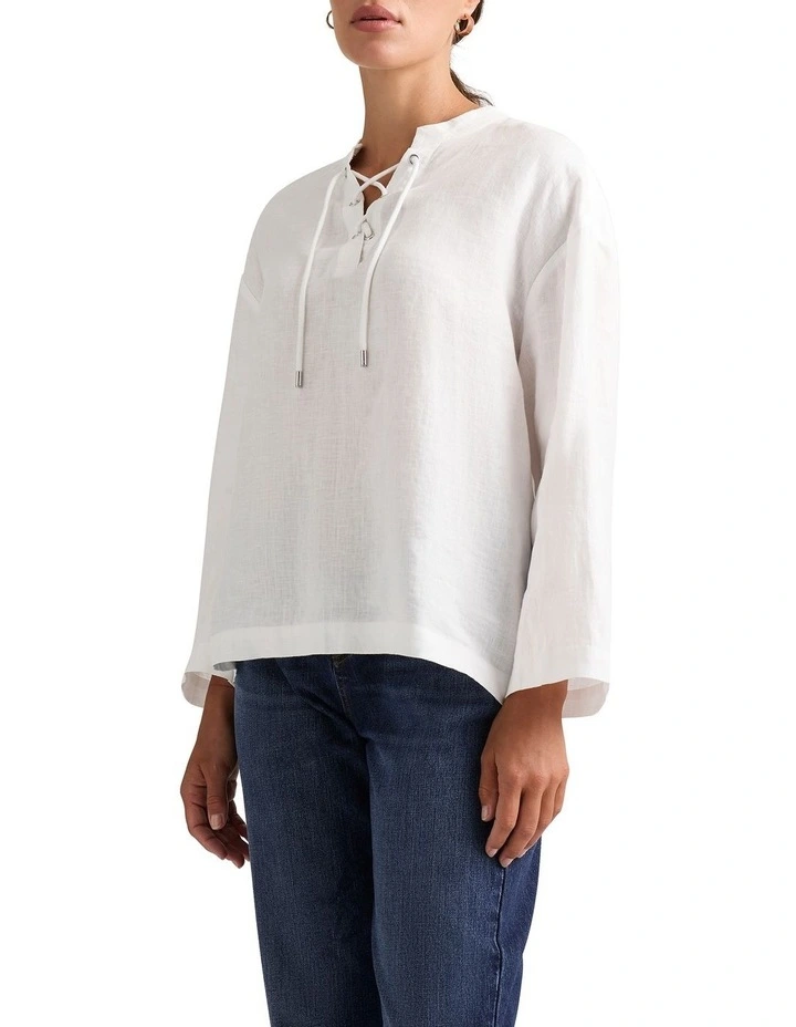 Bligh Linen Blouse in White