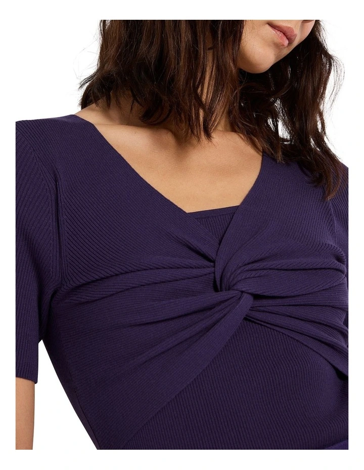 Last Night Knit Top in Nightshade