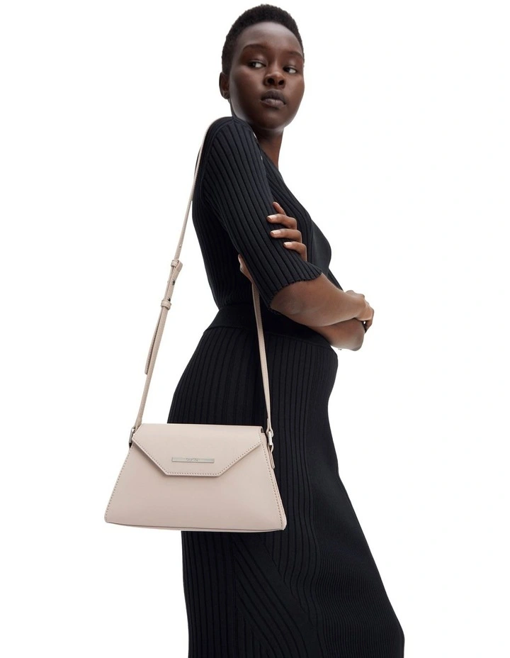Daily Dressed Faux Leather Crossbody in Purple