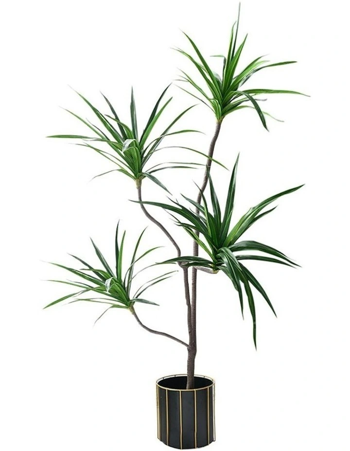 Potted Brazlian Iron 4 Heads Artificial Plant 180cm in Multi