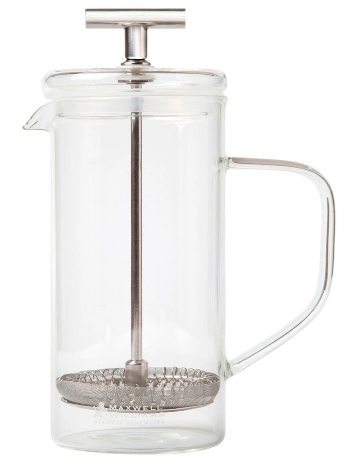 Gift Boxed Blend Sala Glass Plunger 350ml in Clear