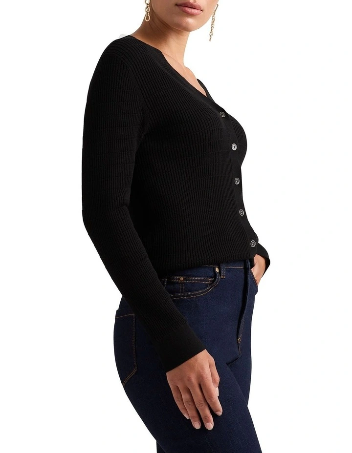 Katana Cardigan in Black