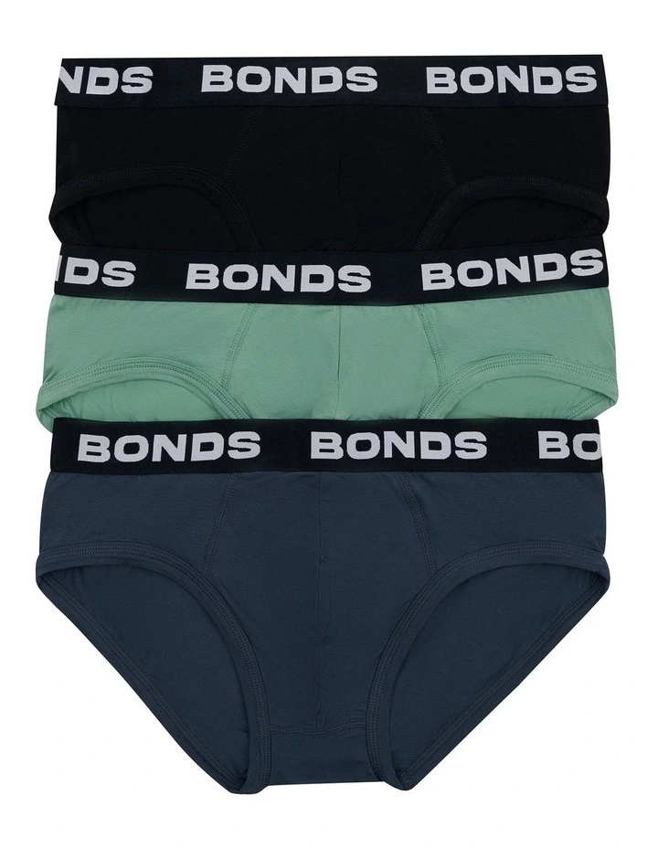 Total Package Brief 3 Pack in Black/Harpoon