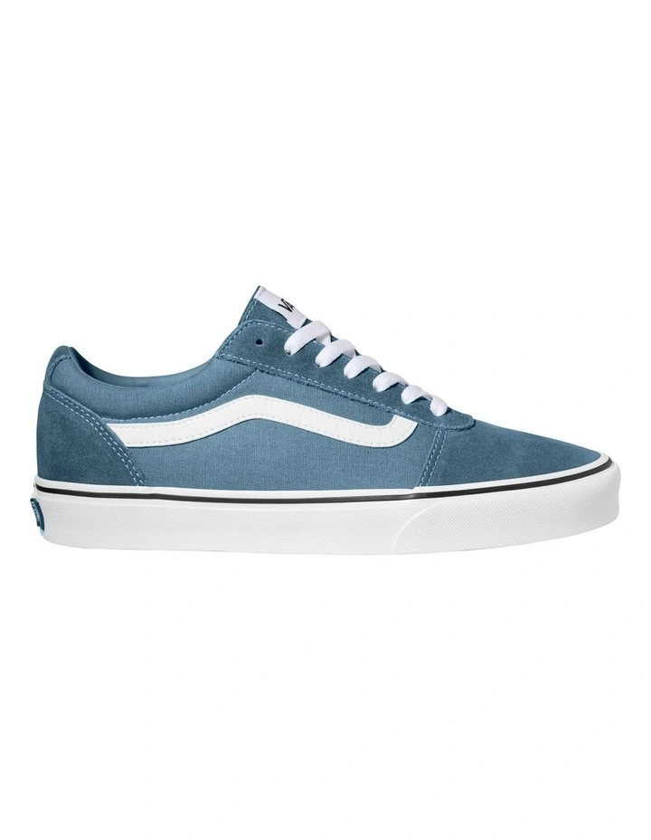Ward Shoes in Suede/Canvas Bluestone