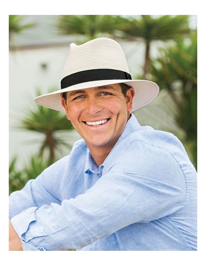 Phoenix Panamate Fedora Hat in Ivory