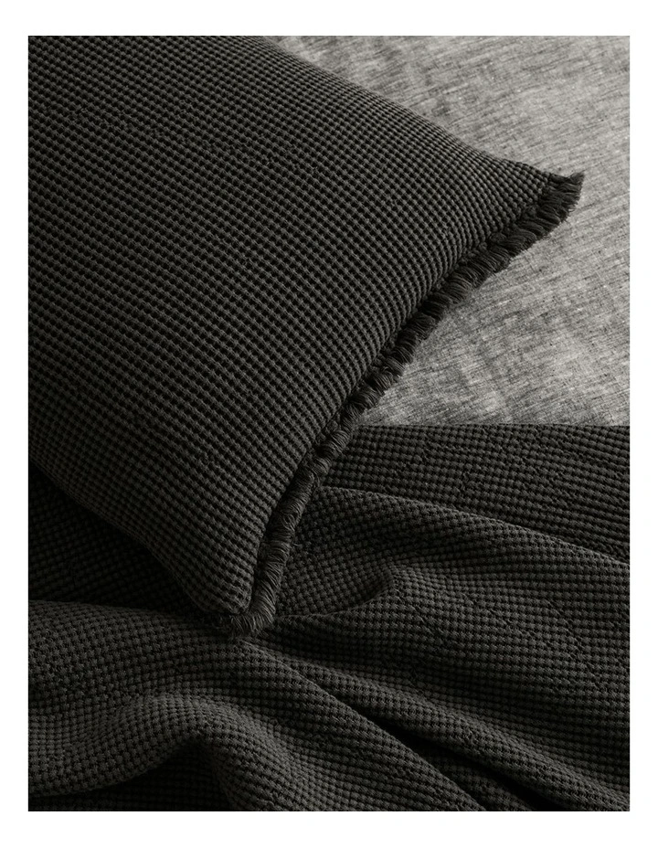 Taylor 40x60 Waffle Cushion in Charcoal