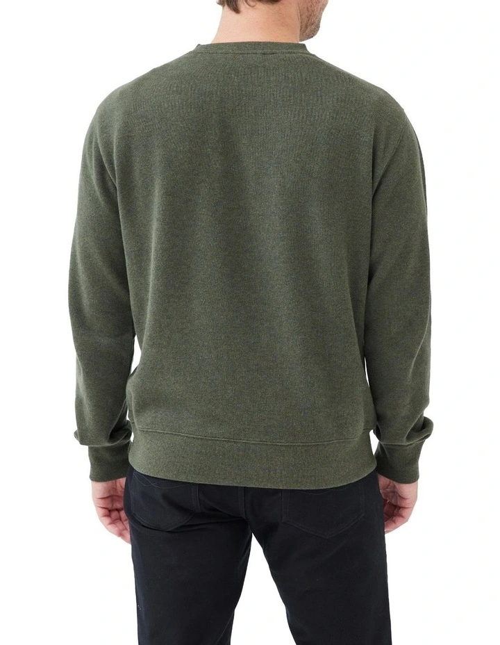 Gunn Crew Neck Sweat in Seaweed