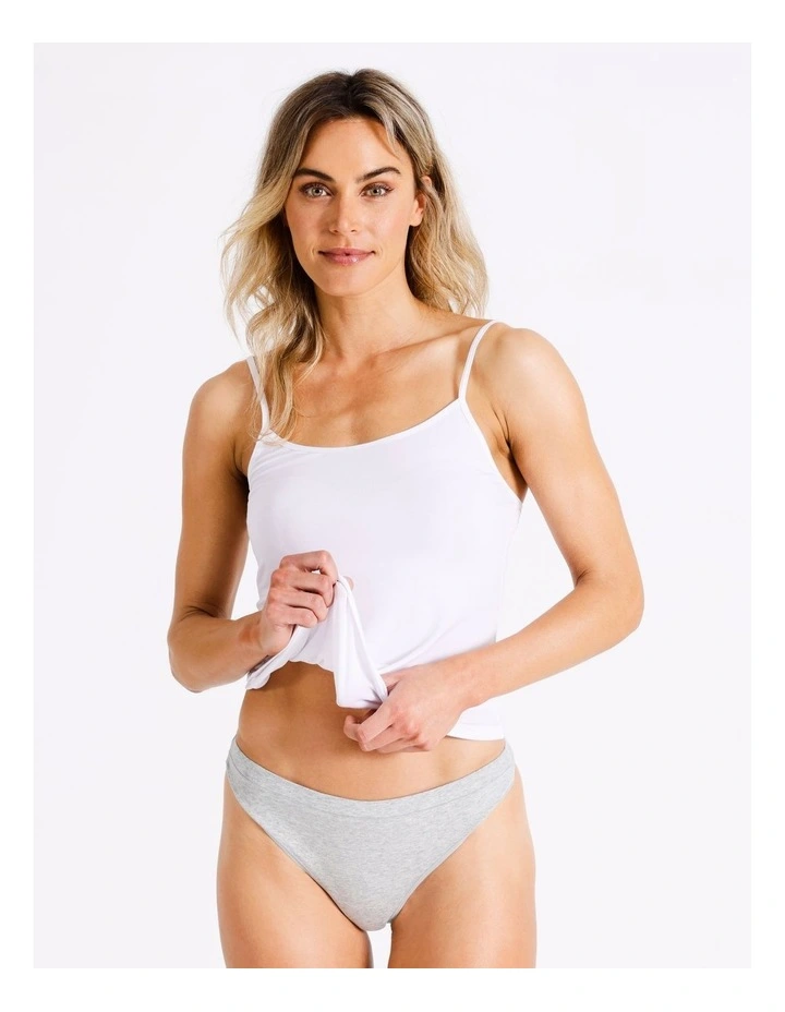 Organic Cotton G-String in Grey Marle