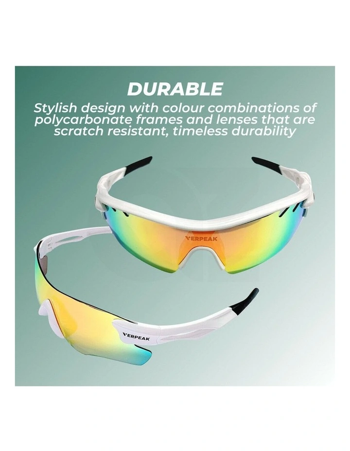 Sport Sunglasses UV400 in White