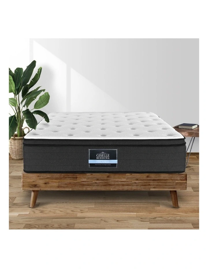 King Mattress Euro Top 34cm 7 zone Pocket Spring in White