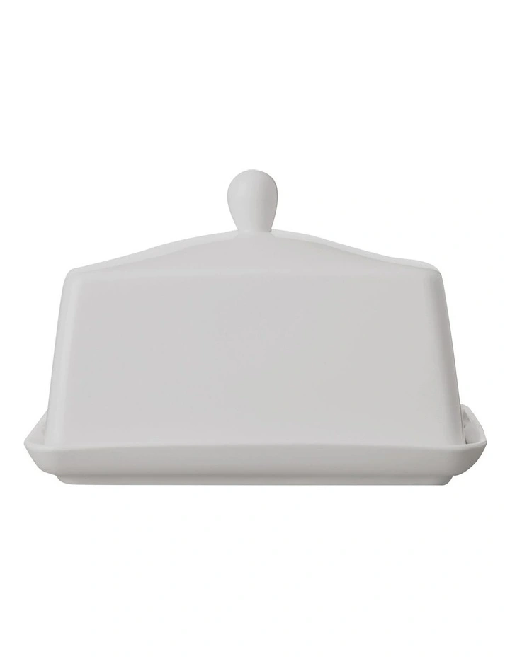 Basics Butter Dish Gift Boxed in White