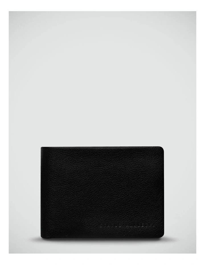 Jonah Leather Bifold Wallet in Black