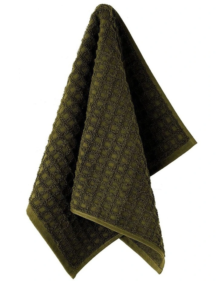 Waffle Bath Towel Set in Khaki