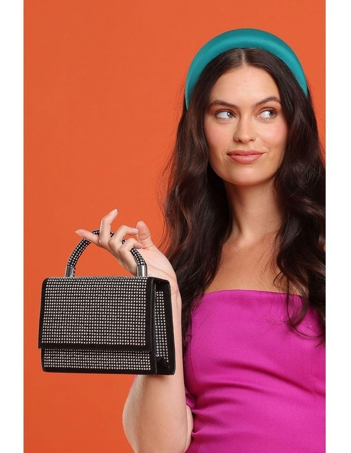 Clarissa Top Handle Bag in Black