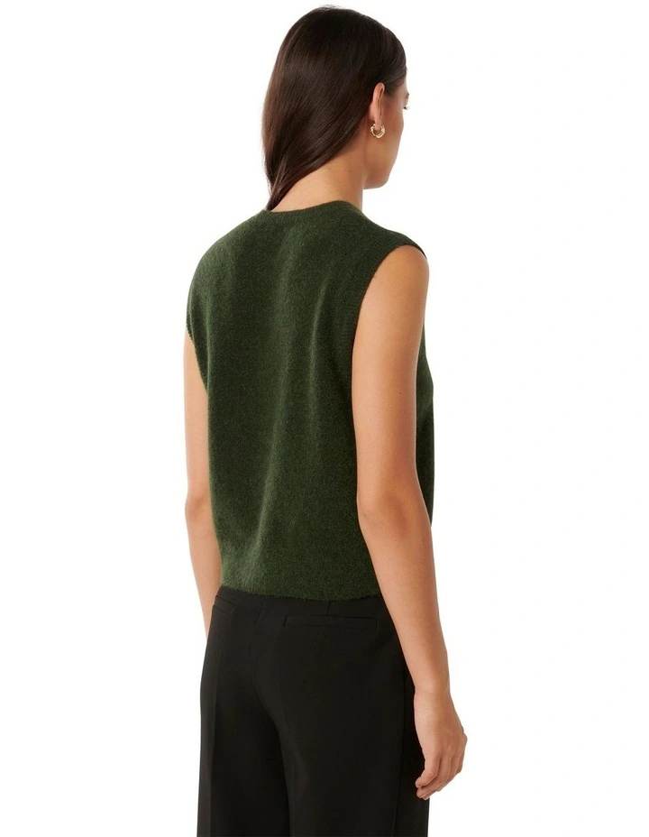 Vanessa Knit Vest in Green