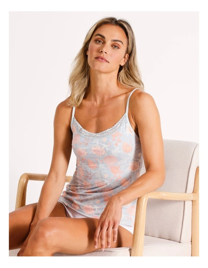 Smooth With Lace Cami in Sage