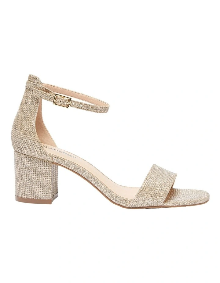 Harmony Sandals In Gold Fabric