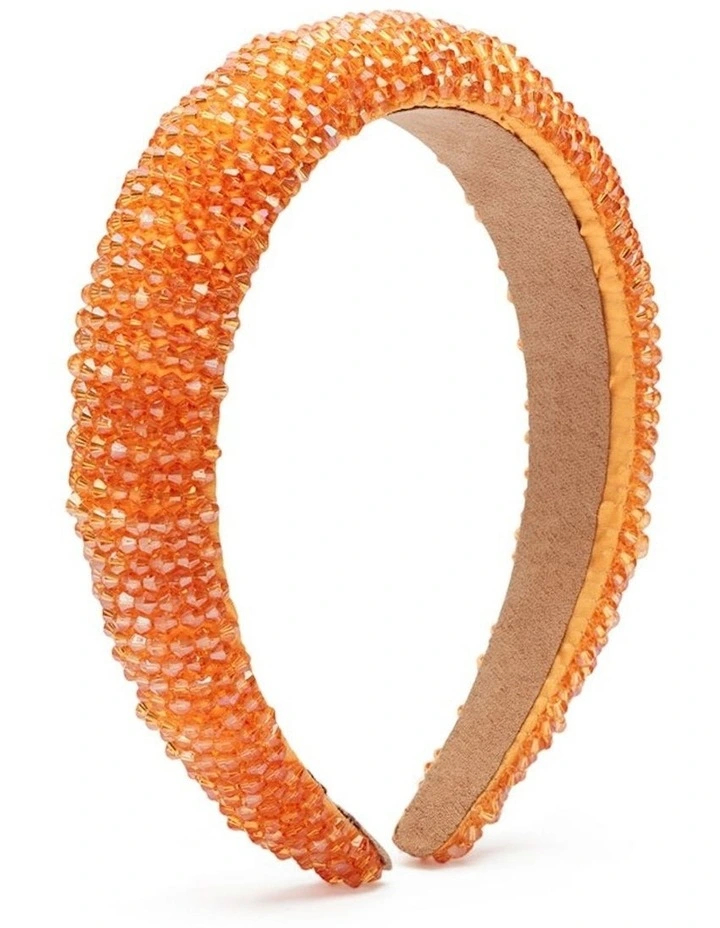 Harlow Headband in Orange