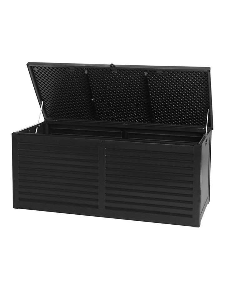 Outdoor Storage Box Container 490L In Black