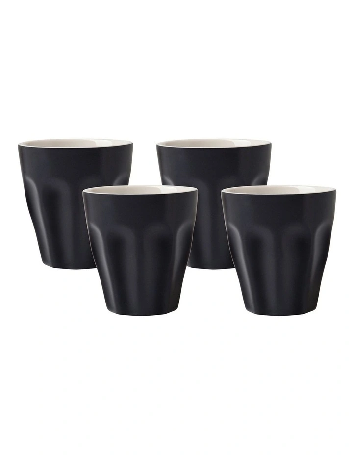 Gift Boxed Blend Sala Espresso Cup 100ml Set of 4 in Black