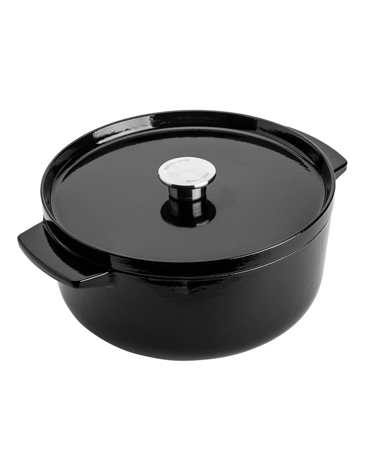 Covered Casserole 26cm/5.2L in Onyx Black