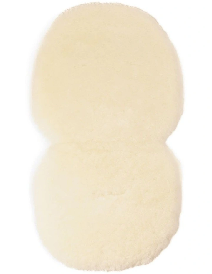 Luxury Lambskin Shorn Wool Pram Liner in Ivory