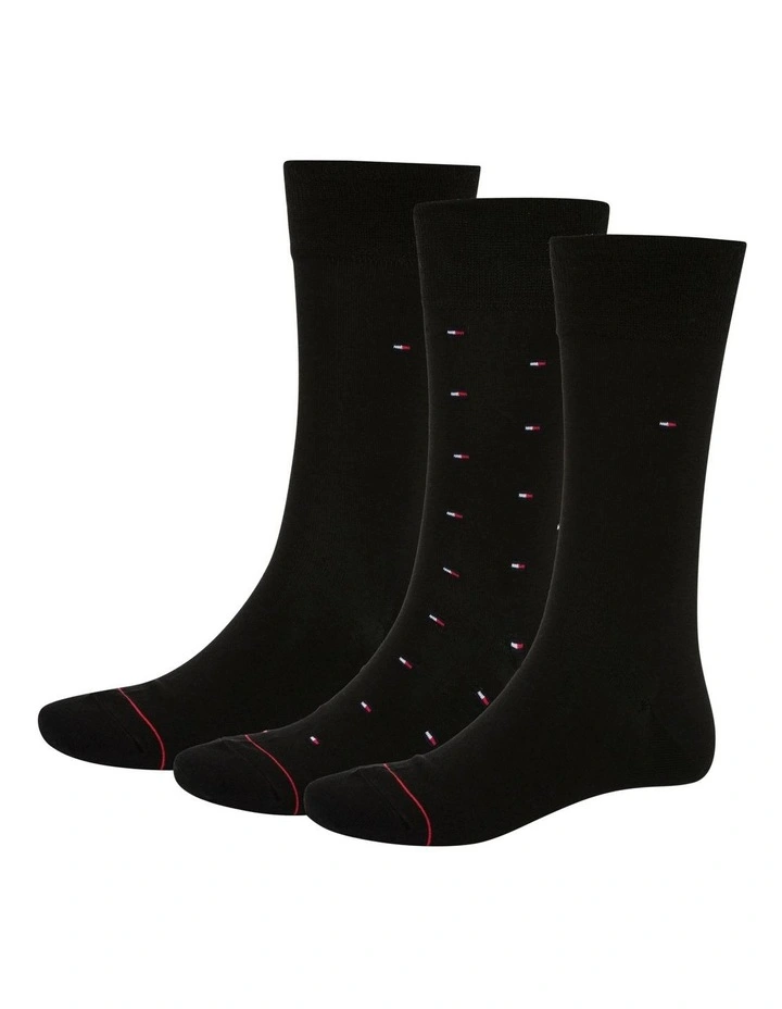 Dress Socks 3 Pack in Black