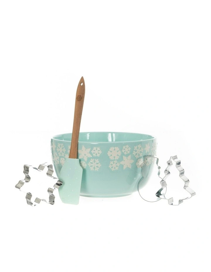 Electroplate Icy Snowflake Mini Mix Bowl Set