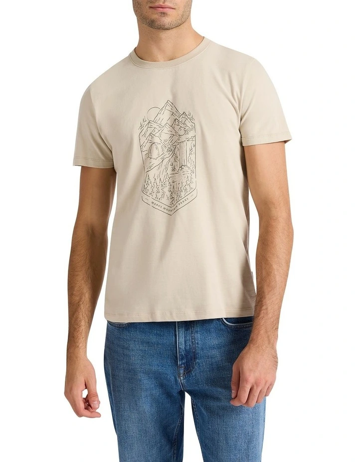 Sunset Park Tee in Bone