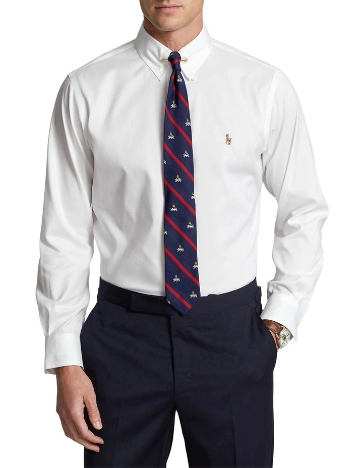 Classic Fit Poplin Shirt in White
