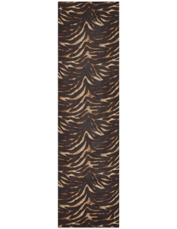 Sesia Silk Scarf in Black Multi