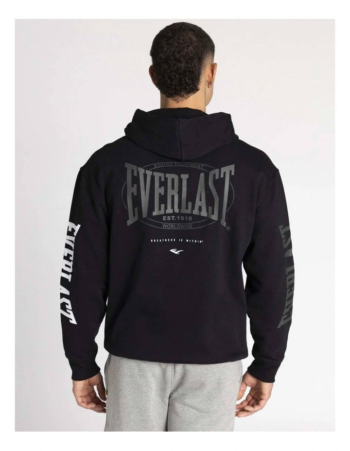 Worldwide Fleece Hoodie in Black