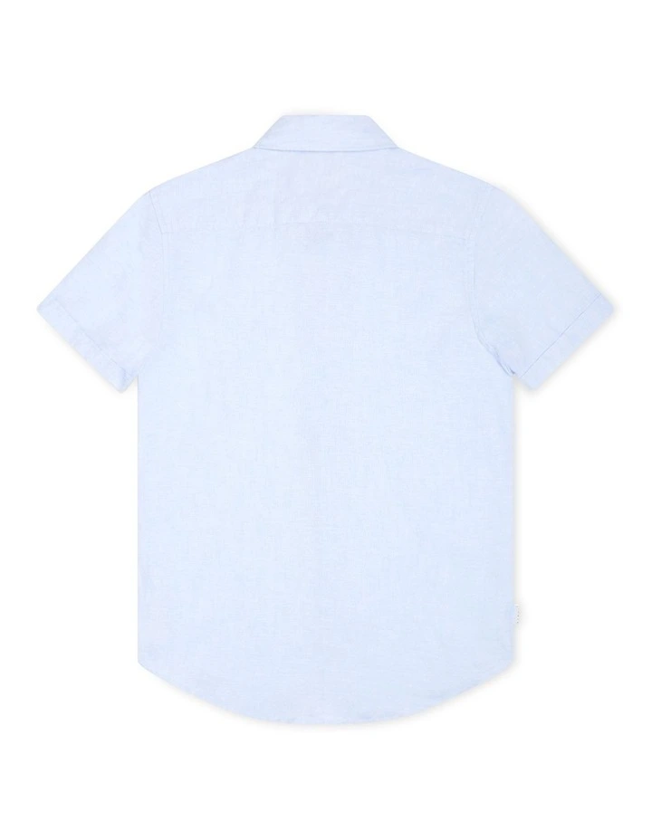 Tennyson Short Sleeve Shirt (3-7 years) in Sky Blue