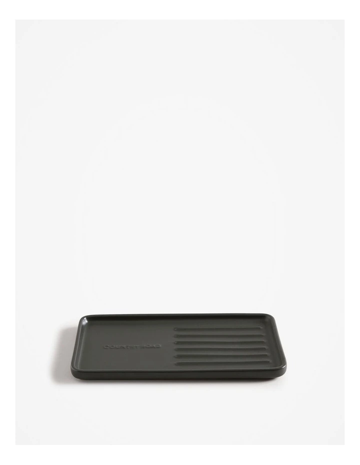Demm Stoneware Sink Tray in Slate