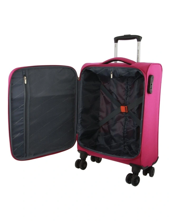 Vivant 55cm Cabin Soft-Shell Suitcase in Pink