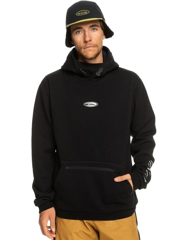 Big Logo Technical Riding Hoodie Sweater in True Black
