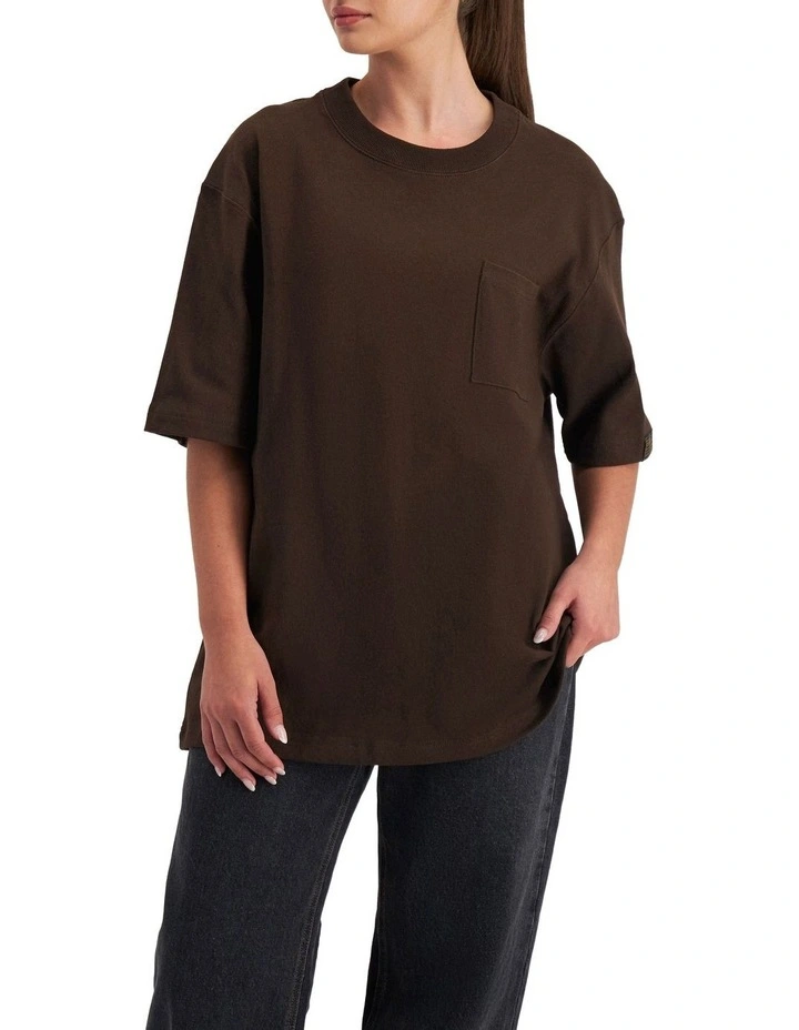 Elemental Jersey Tee in Brown Town