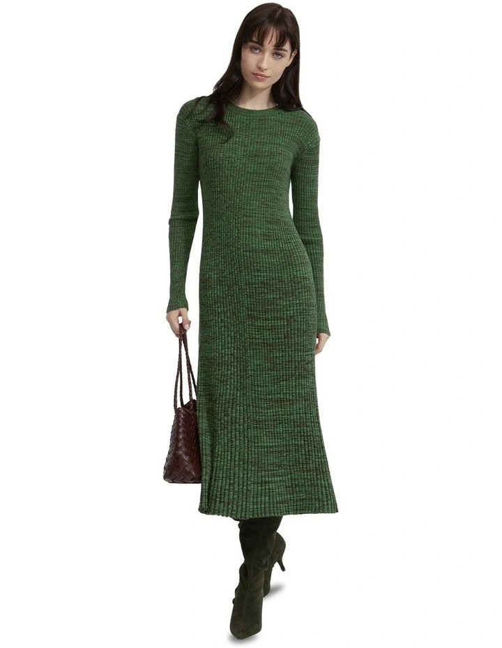 Dede Knitted Dress in Green