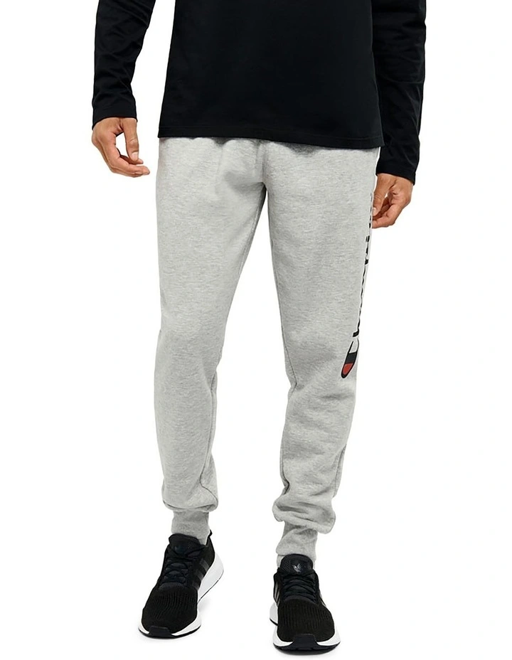 Script Slim Leg Cuff Pant in Grey