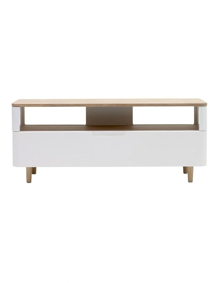 Sienna Entertainment Tv Unit 120cm Natural & White
