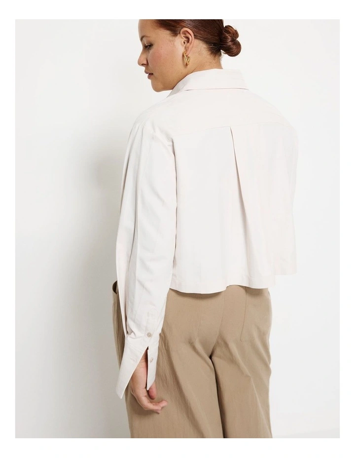 Cropped Shirt in White