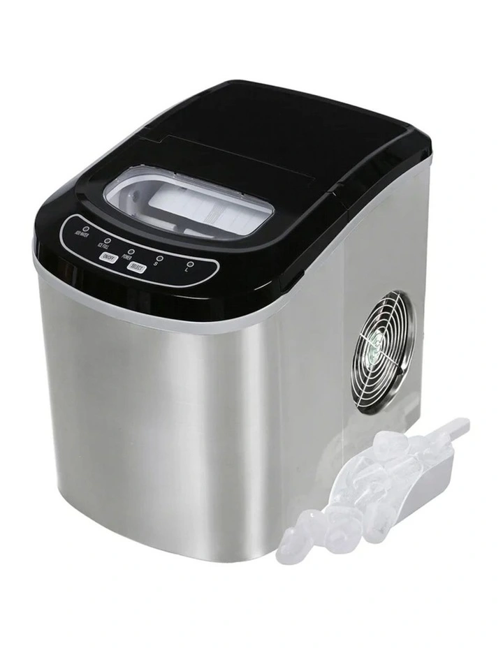 Ice Maker Machine Stainless Steel 2.2L in Silver