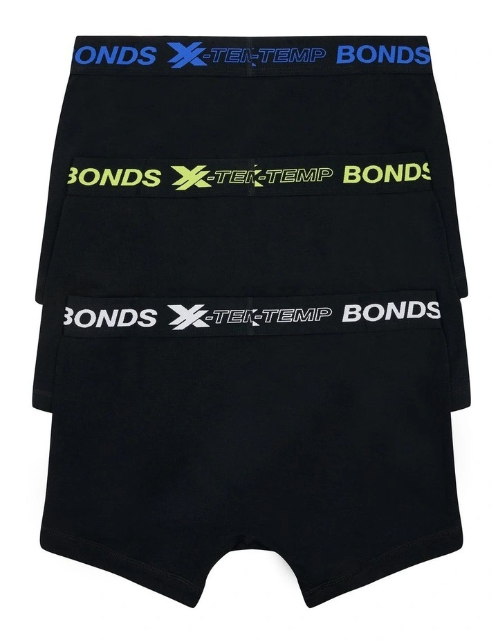 X-Temp Trunks 3 Pack in Black