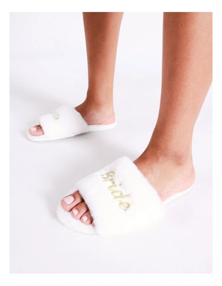 Bride Slipper in White
