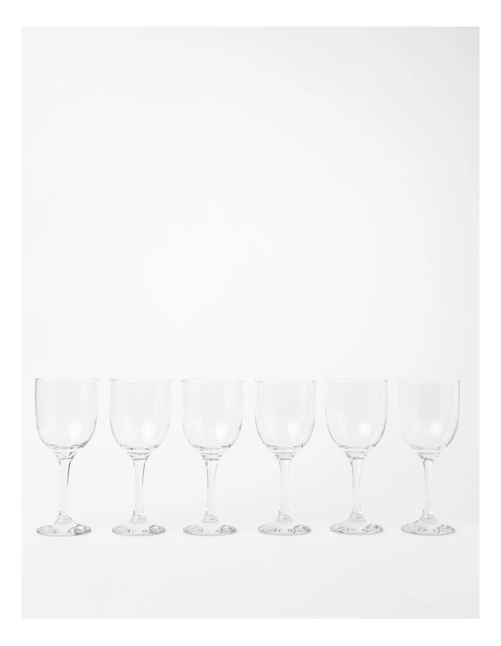 Mable Large Wine Glass 370ml Set Of 6 in Plain