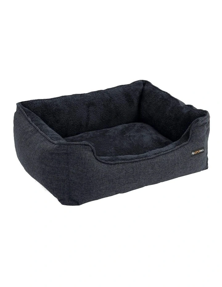 Pet Sofa Bed with Removable Washable Cover 90cm in Dark Grey