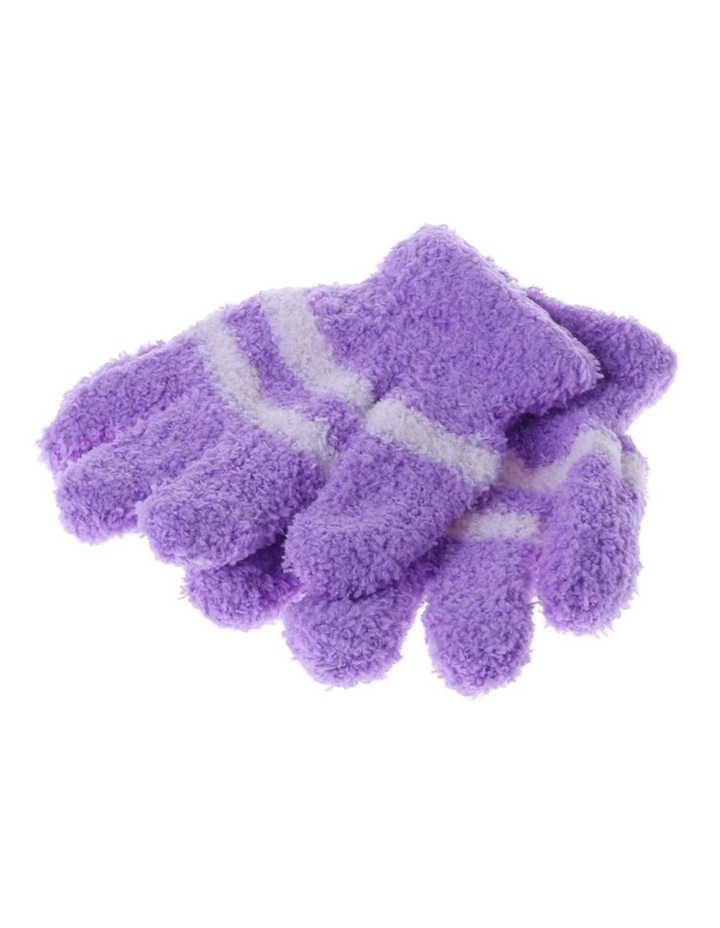 Full Finger Thermal Coral Fleece Gloves 1 Pair in Assorted Colours