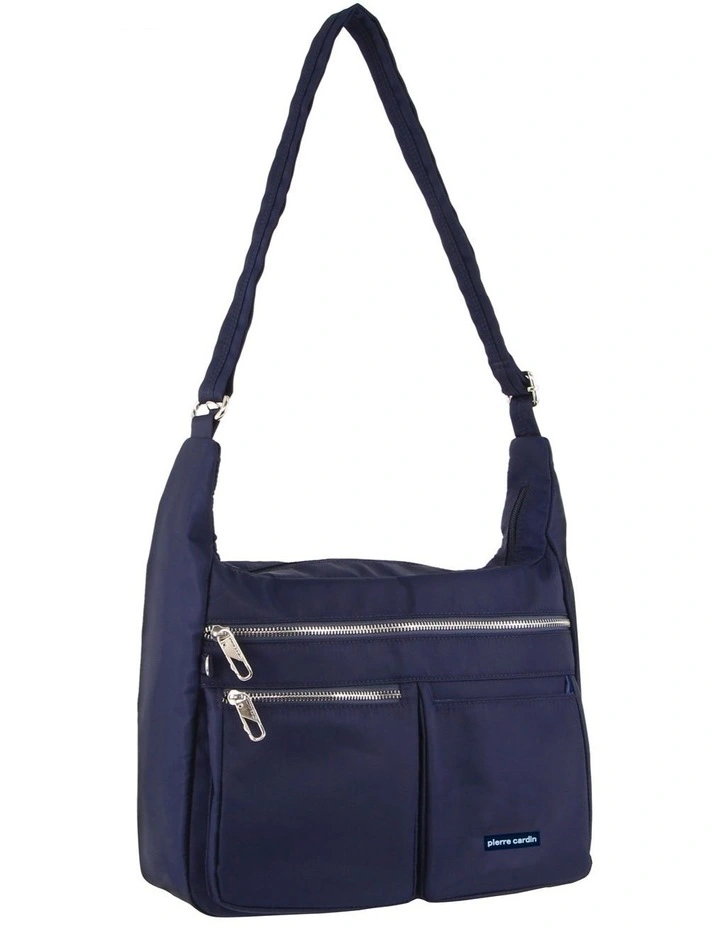 Anti-Theft Cross Body Bag in Navy