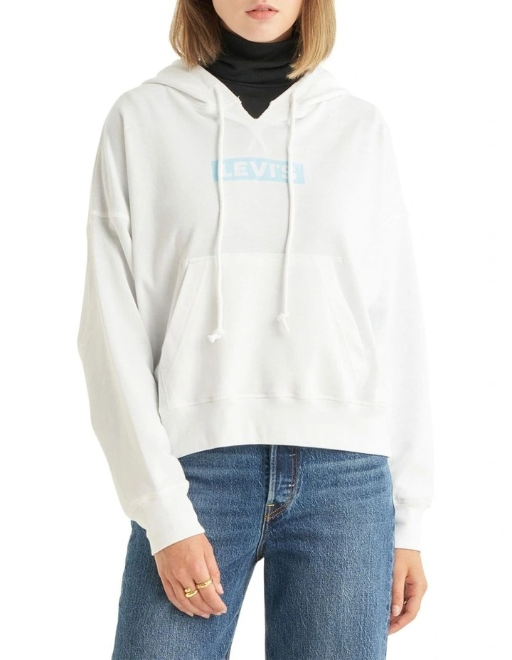 Graphic Authentic Hoodie in Bright White